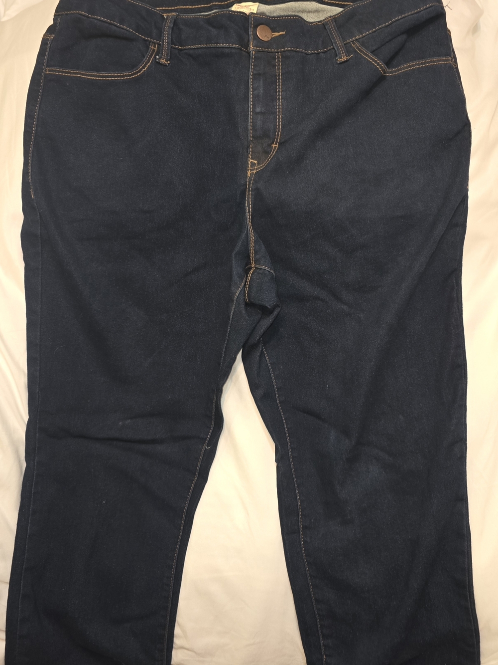 Faded Glory Women's Straight Leg Dark Indigo Jeans